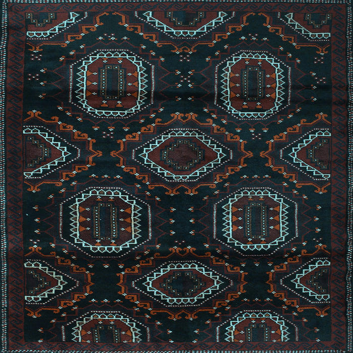 Square Persian Light Blue Traditional Rug, tr2687lblu