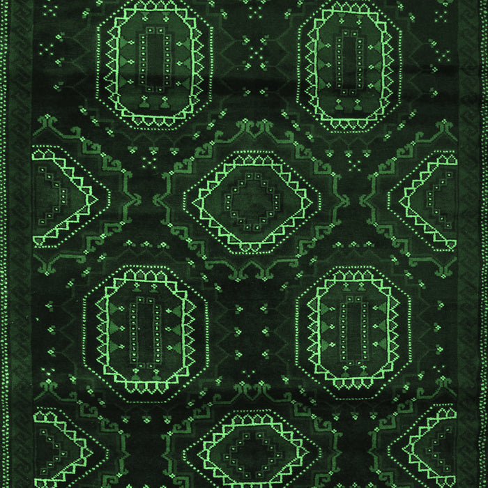 Machine Washable Persian Emerald Green Traditional Area Rugs, wshtr2687emgrn