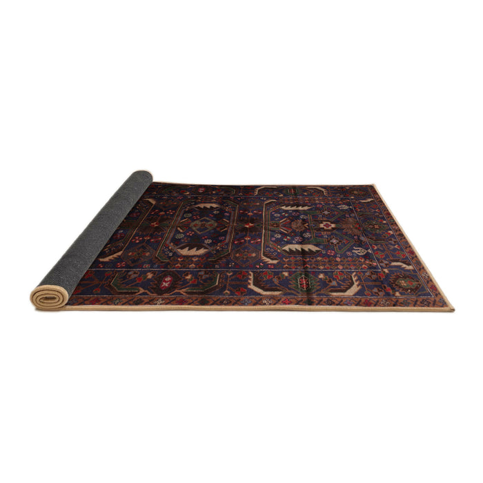 Sideview of Traditional Chocolate Brown Persian Rug, tr2688