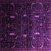 Square Persian Purple Traditional Rug, tr2688pur