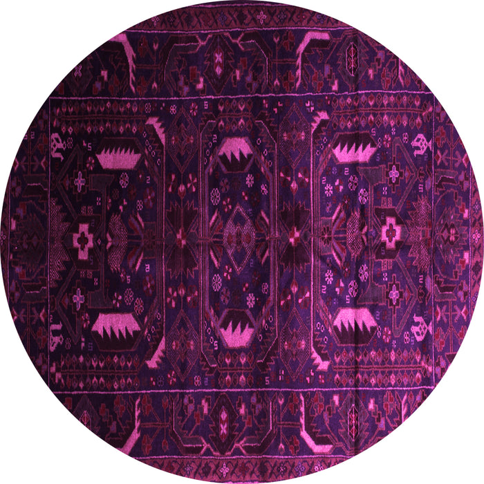 Round Persian Pink Traditional Rug, tr2688pnk