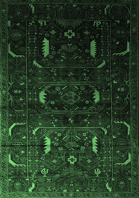 Persian Emerald Green Traditional Rug, tr2688emgrn