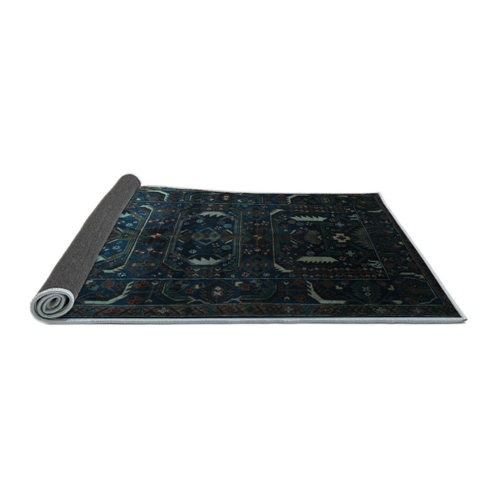 Sideview of Persian Light Blue Traditional Rug, tr2688lblu