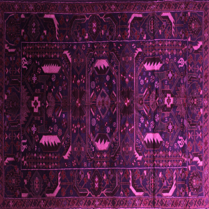 Square Machine Washable Persian Pink Traditional Rug, wshtr2688pnk