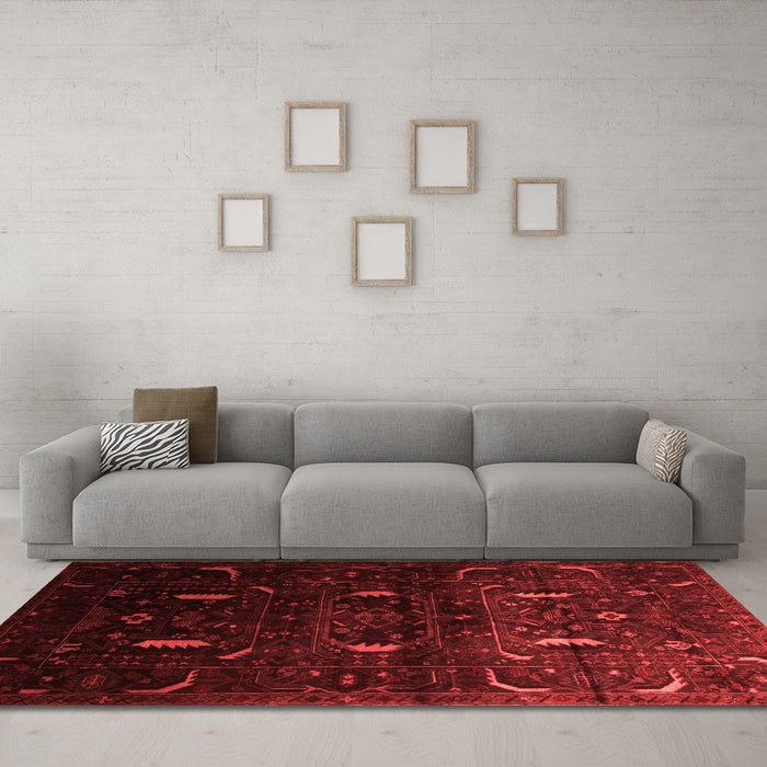 Traditional Red Washable Rugs