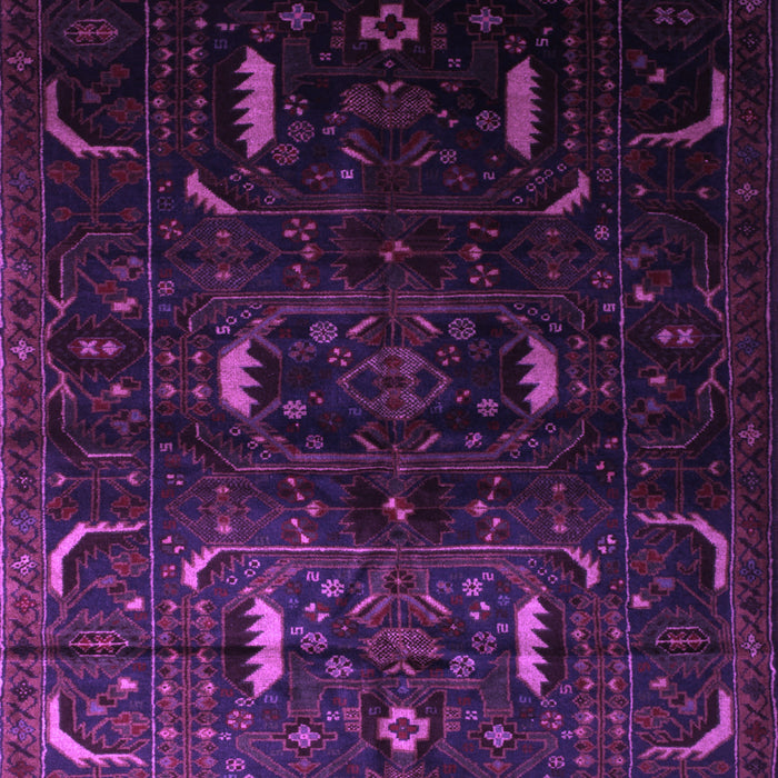 Machine Washable Persian Purple Traditional Area Rugs, wshtr2688pur