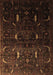 Machine Washable Persian Brown Traditional Rug, wshtr2688brn