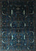 Machine Washable Persian Light Blue Traditional Rug, wshtr2688lblu