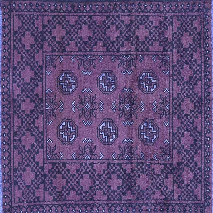 Square Machine Washable Persian Blue Traditional Rug, wshtr2689blu
