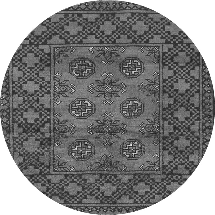 Square Persian Gray Traditional Rug, tr2689gry