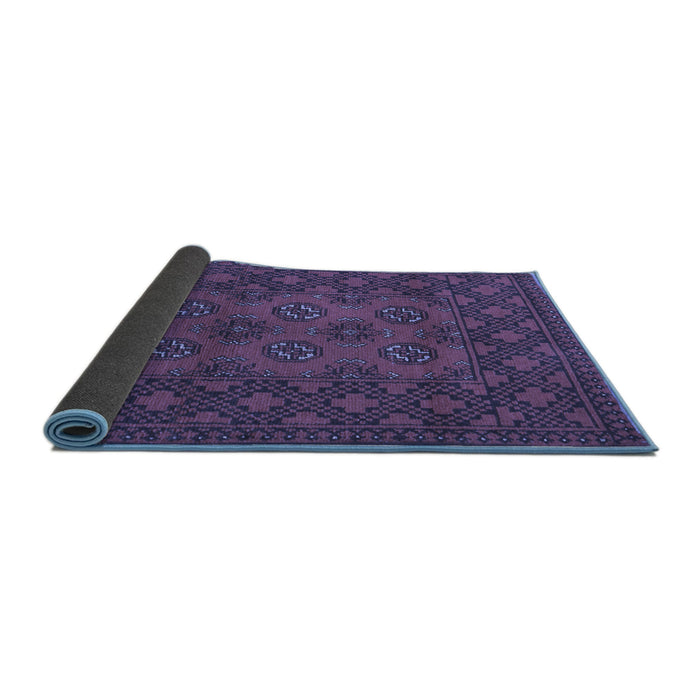 Sideview of Persian Blue Traditional Rug, tr2689blu