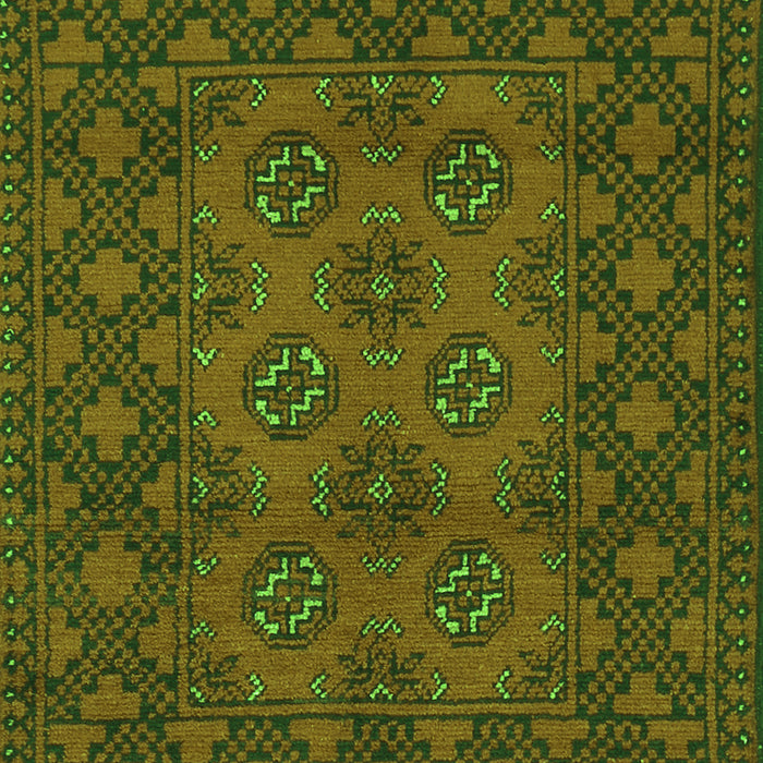 Serging Thickness of Machine Washable Persian Green Traditional Area Rugs, wshtr2689grn