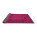 Sideview of Persian Pink Traditional Rug, tr2689pnk