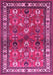 Machine Washable Animal Pink Traditional Rug, wshtr268pnk