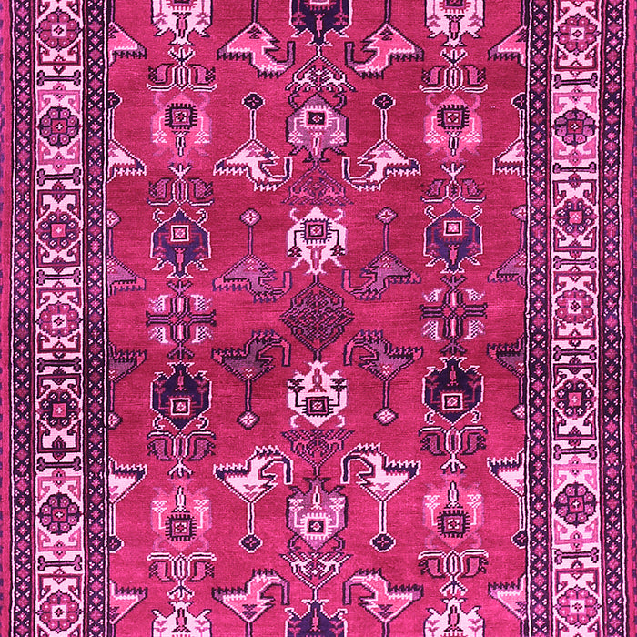 Machine Washable Animal Pink Traditional Rug, wshtr268pnk