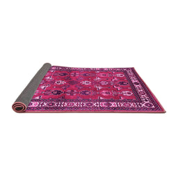 Sideview of Animal Pink Traditional Rug, tr268pnk