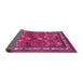 Sideview of Animal Pink Traditional Rug, tr268pnk