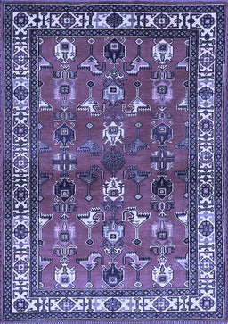 Animal Blue Traditional Rug, tr268blu