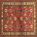 Square Machine Washable Animal Brown Traditional Rug, wshtr268brn