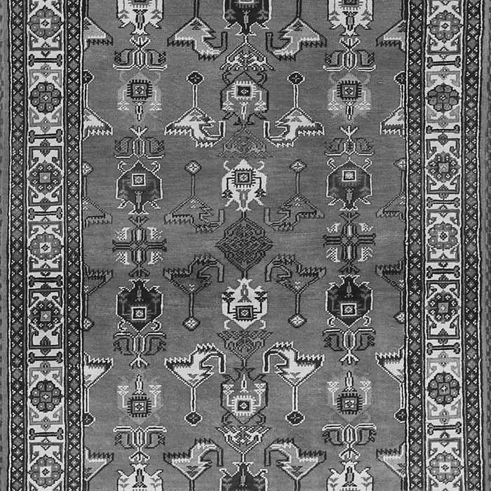 Serging Thickness of Machine Washable Animal Gray Traditional Rug, wshtr268gry