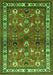 Animal Green Traditional Rug, tr268grn