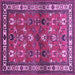 Square Animal Purple Traditional Rug, tr268pur