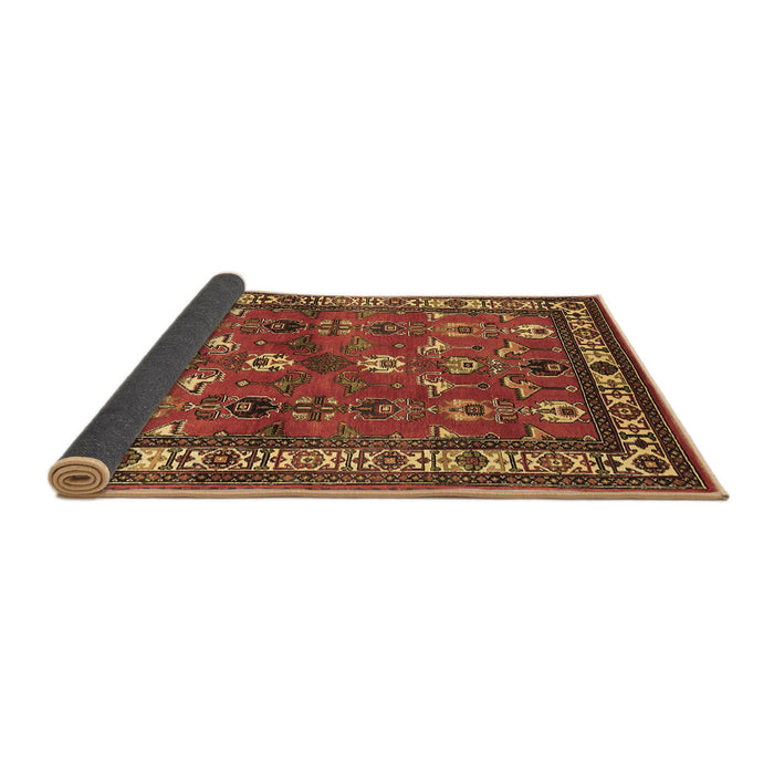 Sideview of Animal Brown Traditional Rug, tr268brn