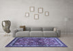 Machine Washable Animal Blue Traditional Rug in a Living Room, wshtr268blu