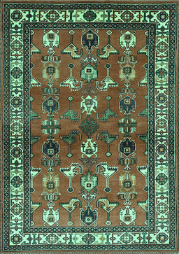Animal Turquoise Traditional Rug, tr268turq