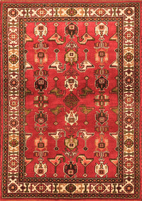 Animal Orange Traditional Rug, tr268org