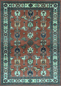 Animal Light Blue Traditional Rug, tr268lblu