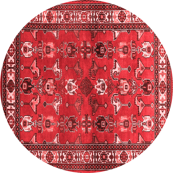 Machine Washable Animal Red Traditional Rug, wshtr268red