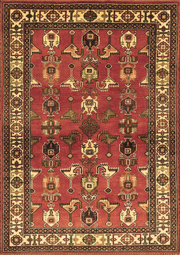 Animal Brown Traditional Rug, tr268brn