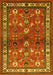 Animal Yellow Traditional Rug, tr268yw