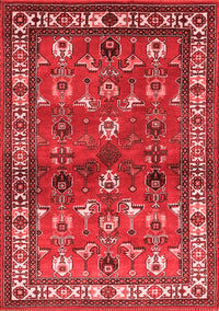 Animal Red Traditional Rug, tr268red