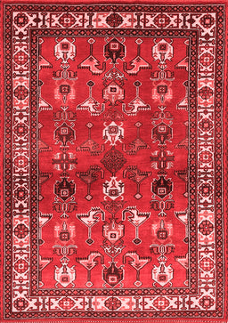 Animal Red Traditional Area Rugs