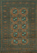 Machine Washable Persian Turquoise Traditional Area Rugs, wshtr2690turq