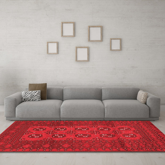 Traditional Red Washable Rugs