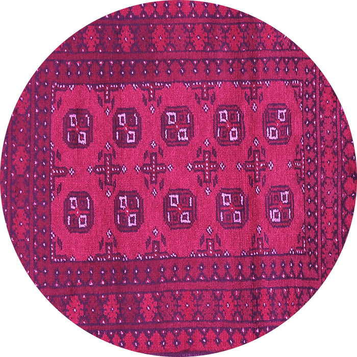 Round Persian Pink Traditional Rug, tr2690pnk