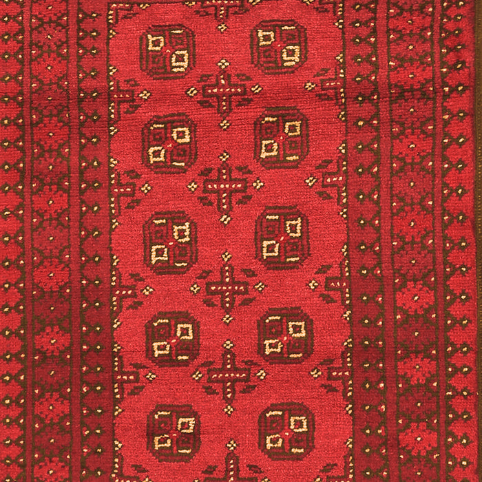 Serging Thickness of Machine Washable Persian Orange Traditional Area Rugs, wshtr2690org