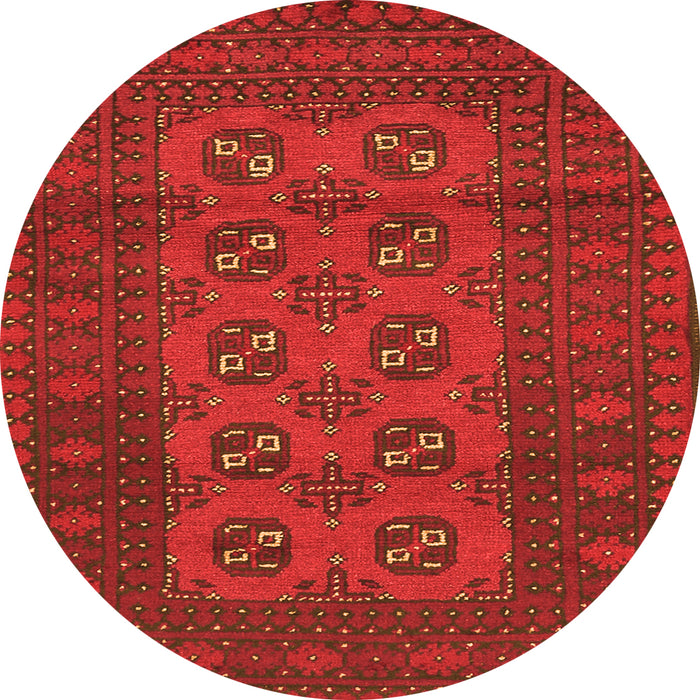 Square Persian Orange Traditional Rug, tr2690org