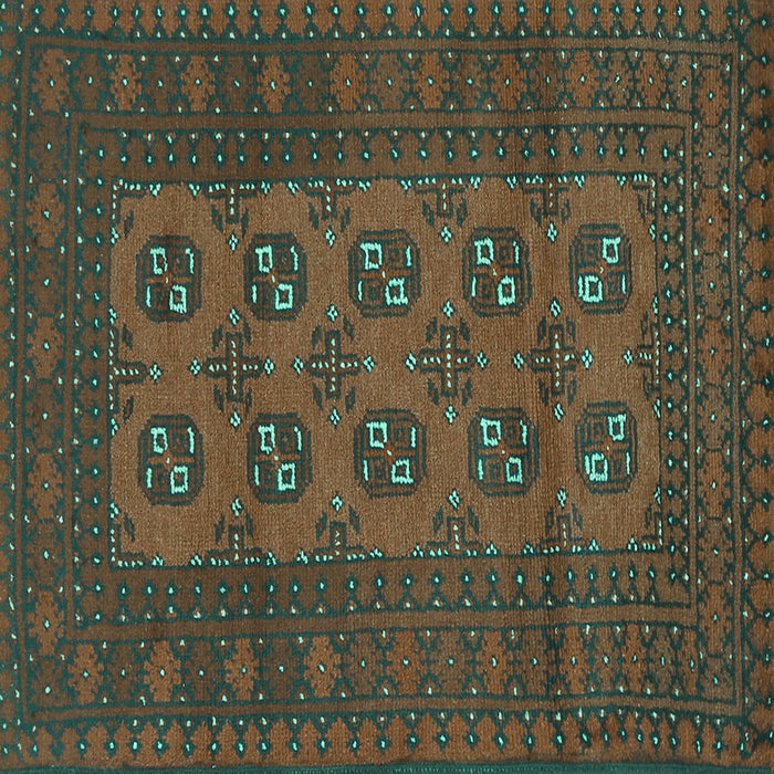 Square Machine Washable Persian Turquoise Traditional Area Rugs, wshtr2690turq