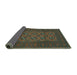 Sideview of Persian Turquoise Traditional Rug, tr2690turq
