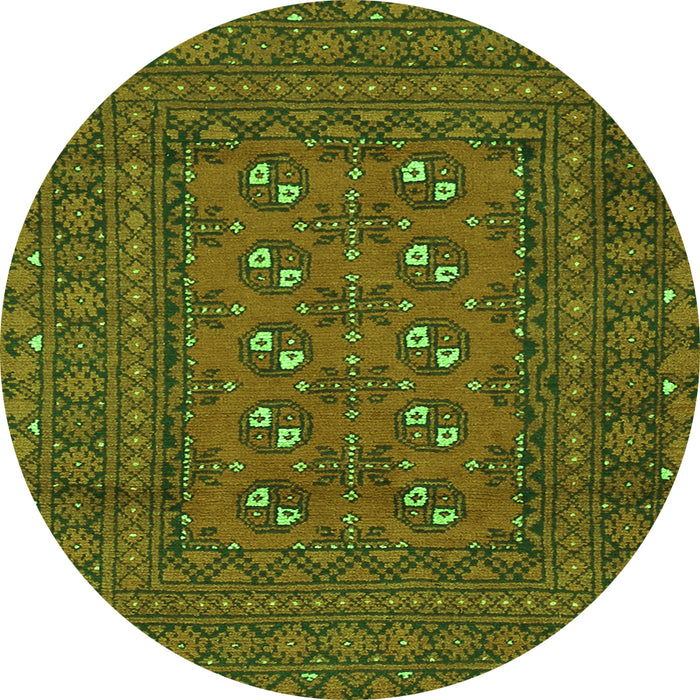 Machine Washable Persian Green Traditional Area Rugs, wshtr2691grn