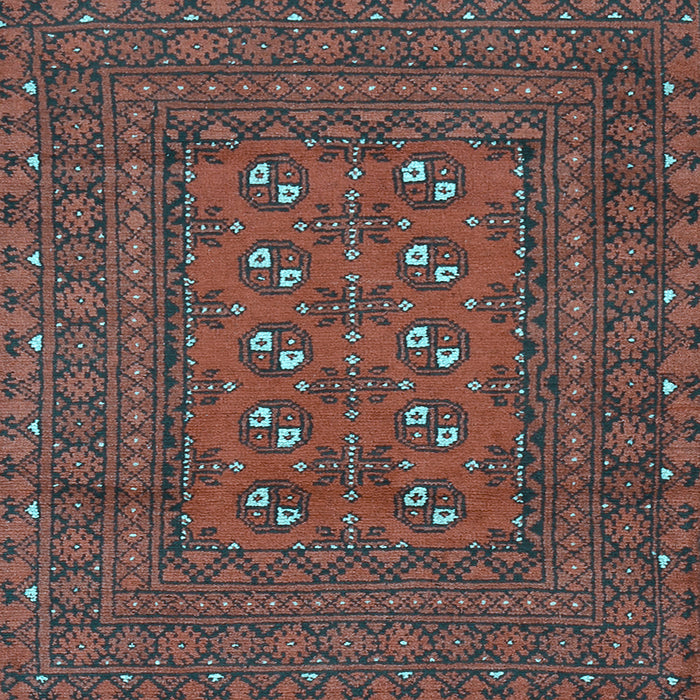 Square Machine Washable Persian Light Blue Traditional Rug, wshtr2691lblu