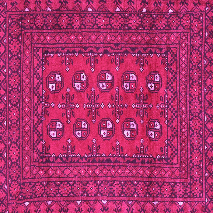 Square Machine Washable Persian Pink Traditional Rug, wshtr2691pnk