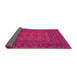 Sideview of Persian Pink Traditional Rug, tr2691pnk