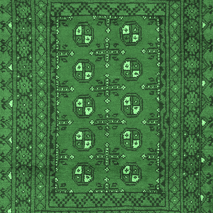 Machine Washable Persian Emerald Green Traditional Area Rugs, wshtr2691emgrn