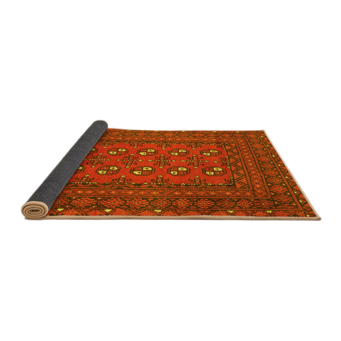 Sideview of Persian Yellow Traditional Rug, tr2691yw