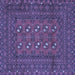 Square Persian Blue Traditional Rug, tr2691blu